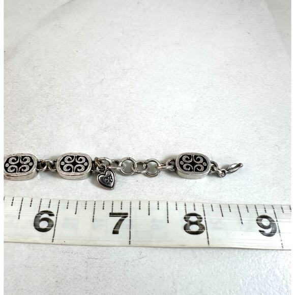 Brighton Ornate Scroll Link Silver toned Bracelet - Picture 4 of 4